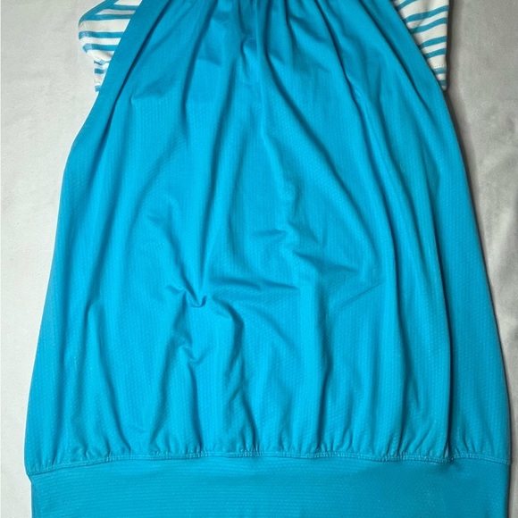 Lululemon Athletica Blue and White Striped Top - Picture 2 of 10